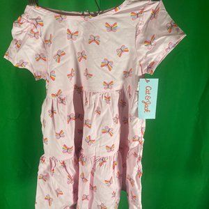 Cat & Jack Pink Butterfly Dress 2T